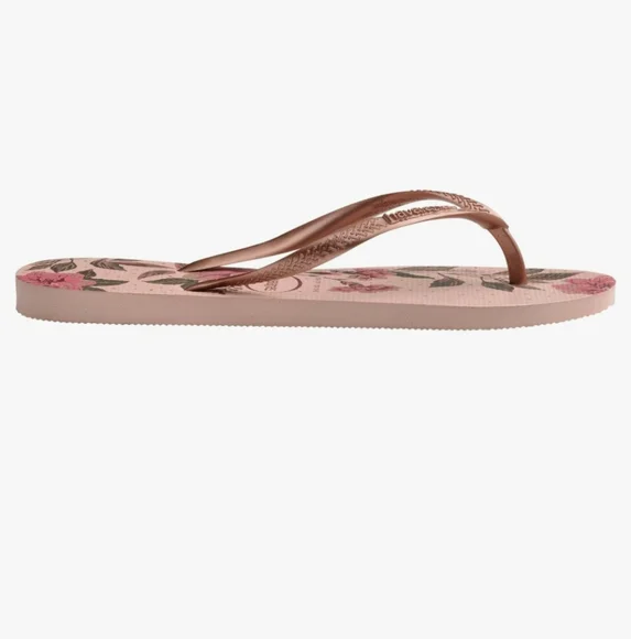 NWT Women's Havaianas Floral Flip Flops - Picture 6 of 9